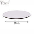 10 Inch White Round Cake Base