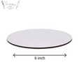6 Inch White Round Cake Base