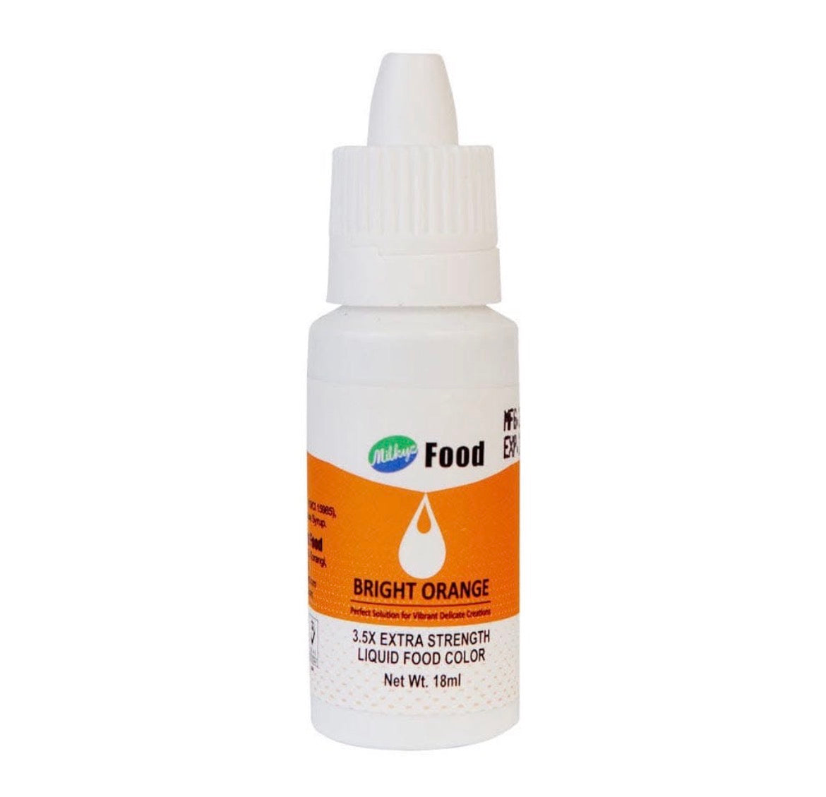 Milkyz Food Bright Orange Liquid Food Color 18ML