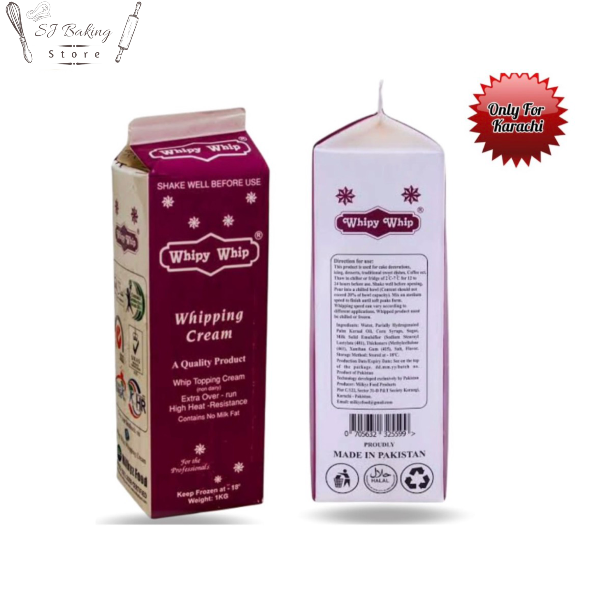 Whipy Whip Whipping Cream 1kg