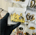 Eid Mubarak Wooden Tags Pack of 10 (design 1)