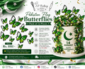 Pakistan Flag Butterflies (Pack of 12)