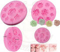 9 Cavity Rose Silicone Mold