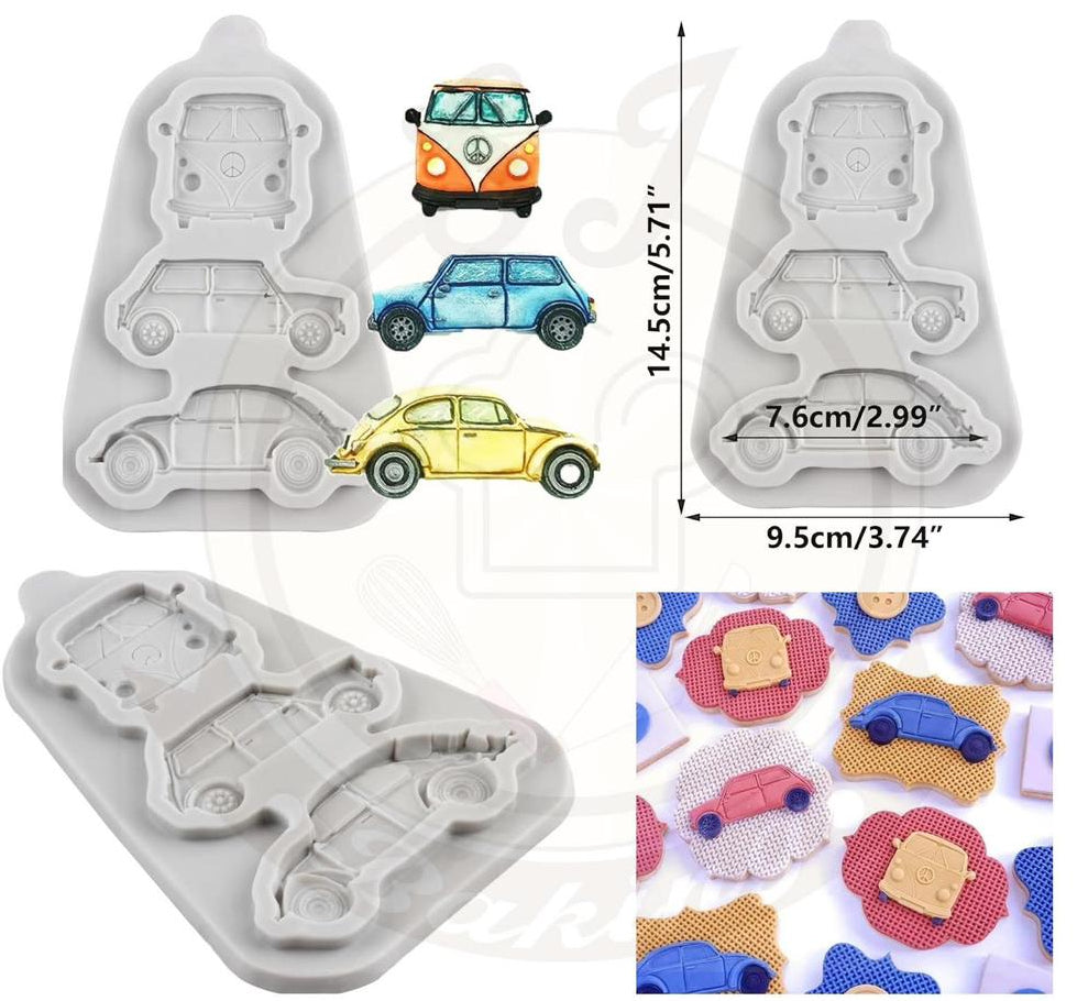 Car Public Bus Fondant Silicone Mold