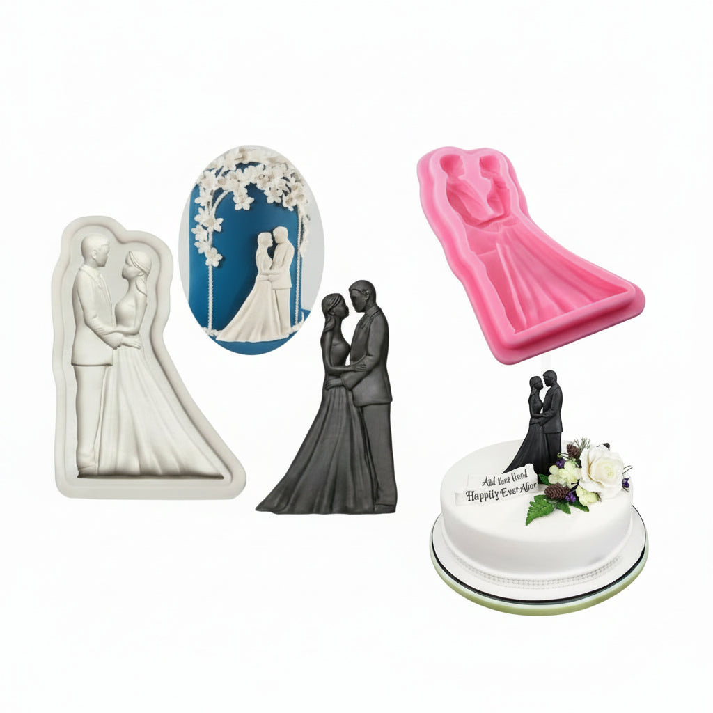 Couple Fondant Silicone Mold
