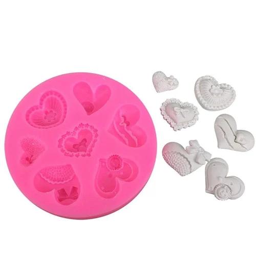 Heart Fondant Silicone Mold