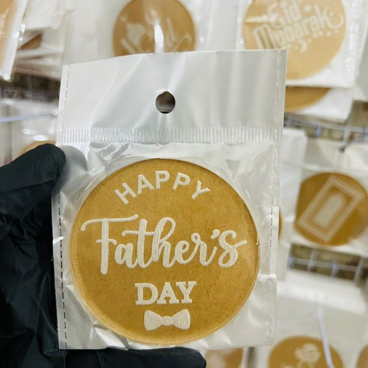 Happy Father's Day Fondant Stamp (design 7)