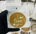 I Love You Fondant Stamp