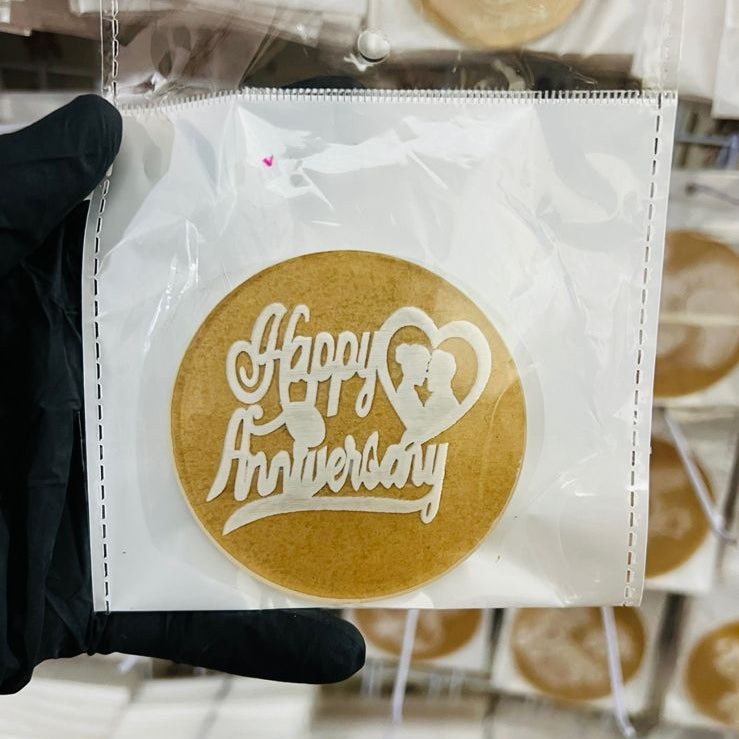 Happy Anniversary Fondant Stamp ( design 2)