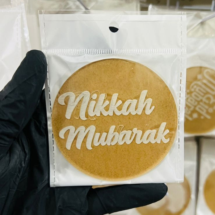 Nikkah Mubarak Fondant Stamp (design 2)