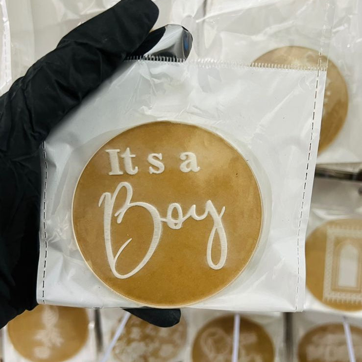 It's A Boy Fondant Stamp