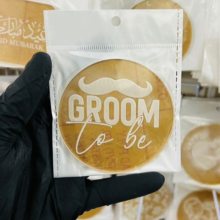 Groom To Be  Fondant Stamp