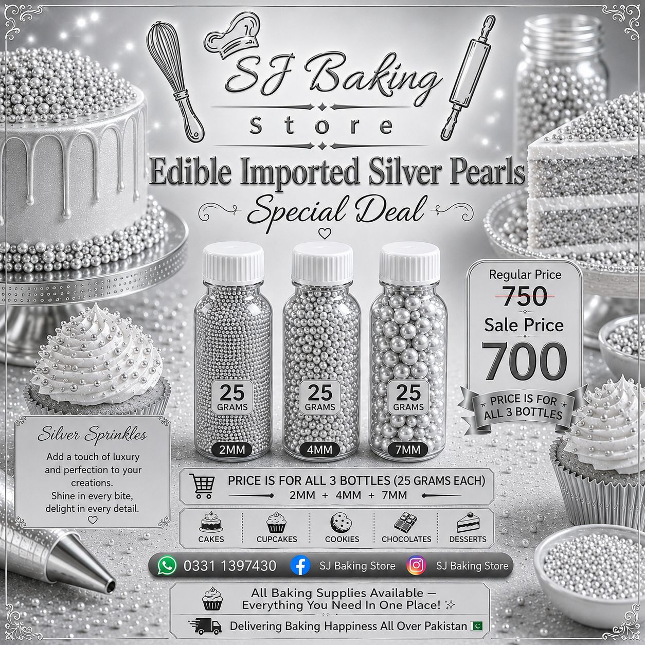 Silver Pearls Discounted Deal