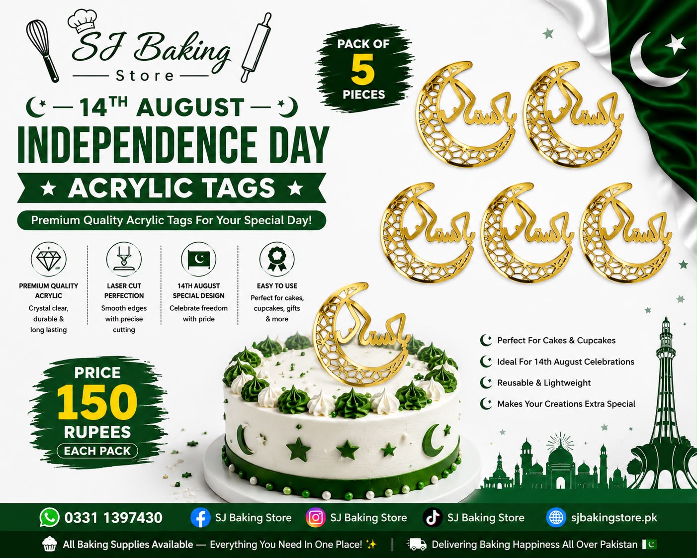 Independence Day Acrylic Tags