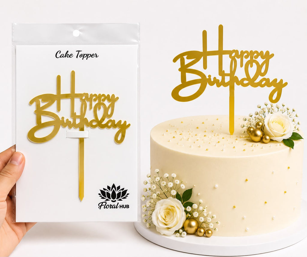 Happy Birthday Acrylic topper