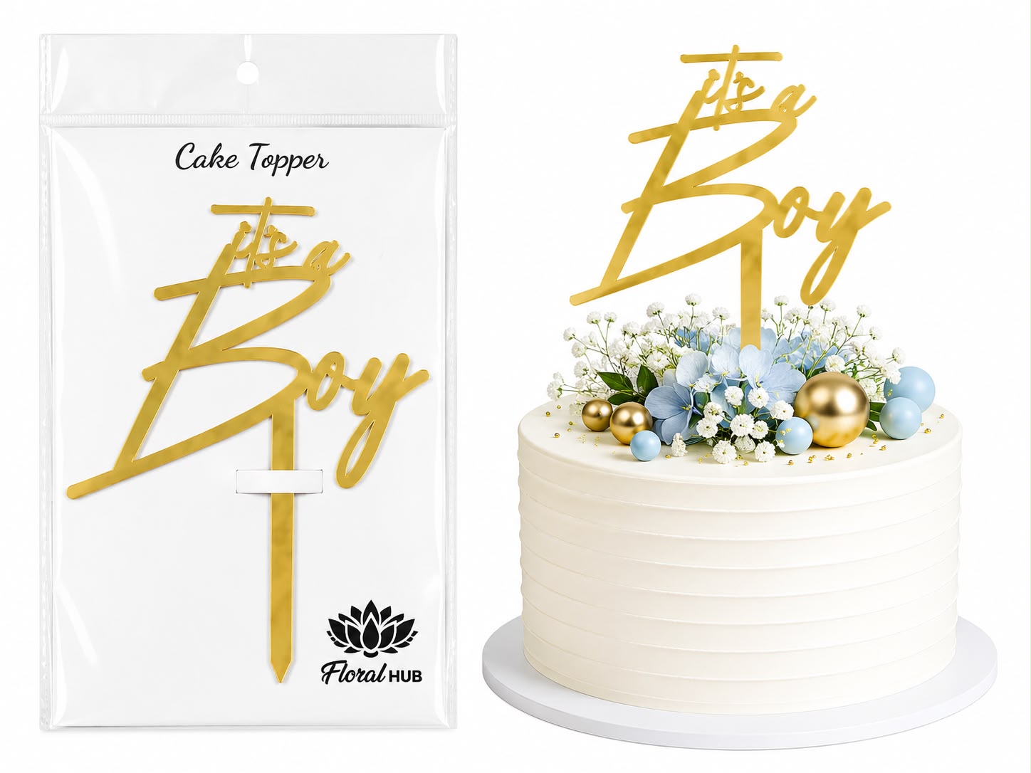 Its a Boy Acrylic Cake Topper
