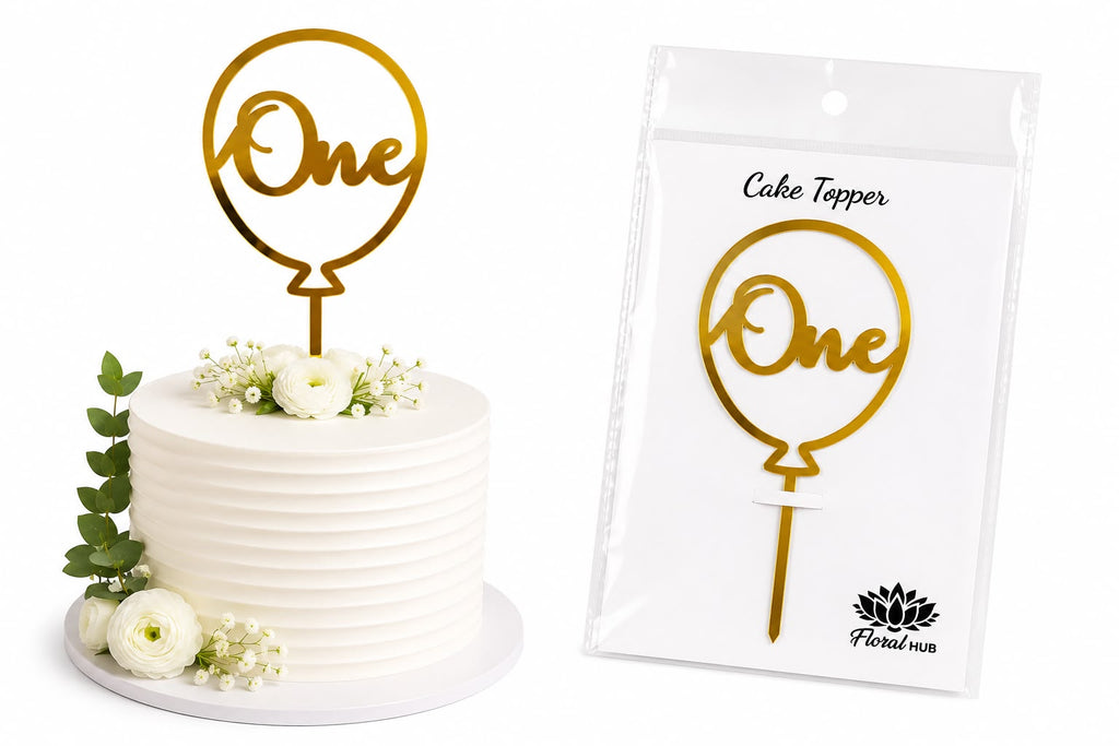 One Acrylic Cake Topper
