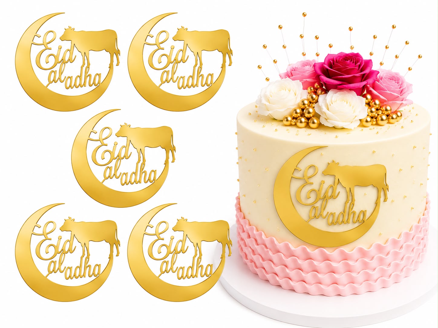 Eid-ul-Adha Acrylic tags design 2 (Pack of 5)