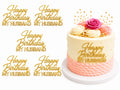 Happy Birthday My Husband Acrylic Tag Pack of 5