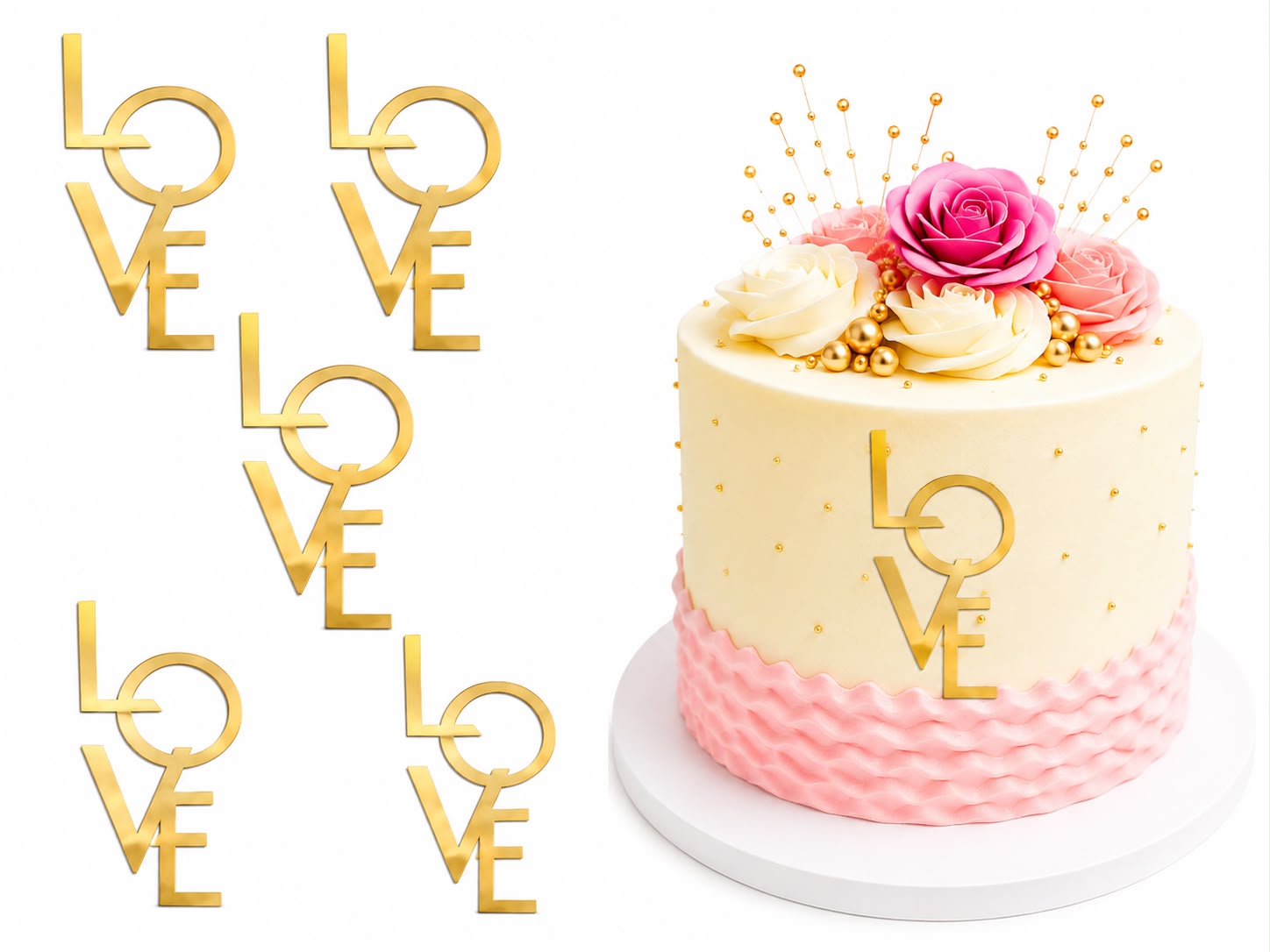 Love Acrylic Tag Pack of 5 (design 2)