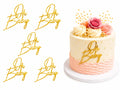 Oh Baby Golden Acrylic Tags Pack of 5