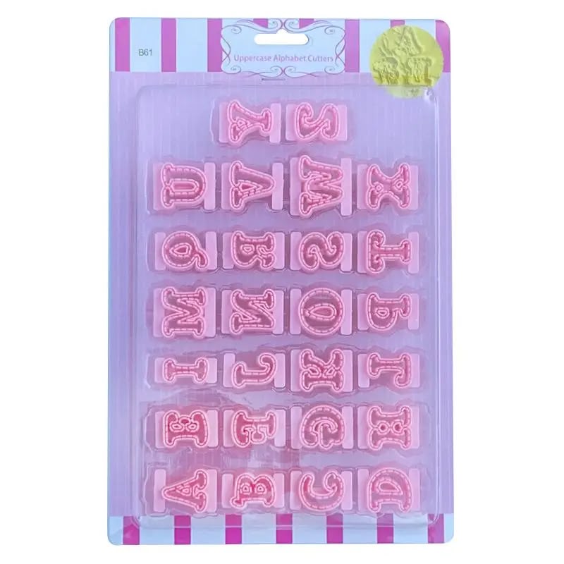 Uppercase Letters Fondant Cutter Set