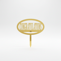 Congratulations Acrylic Cake Topper