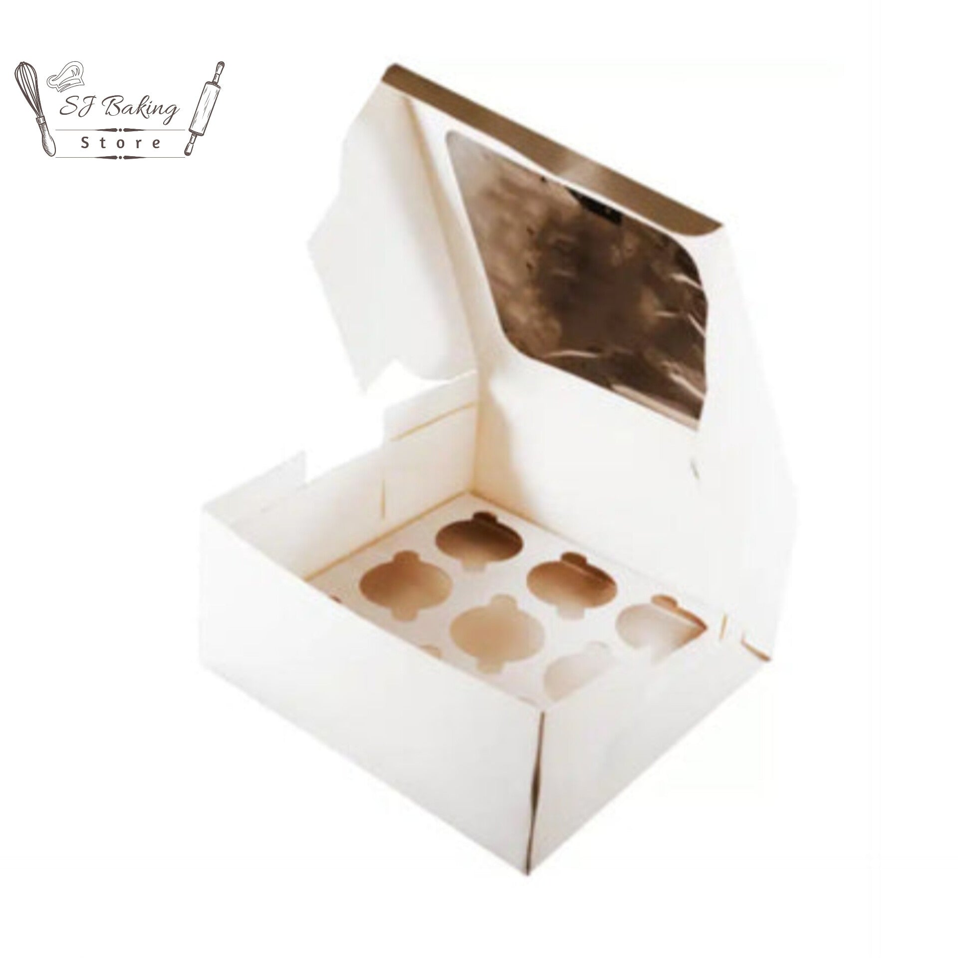 6 Cavity Cupcake Box