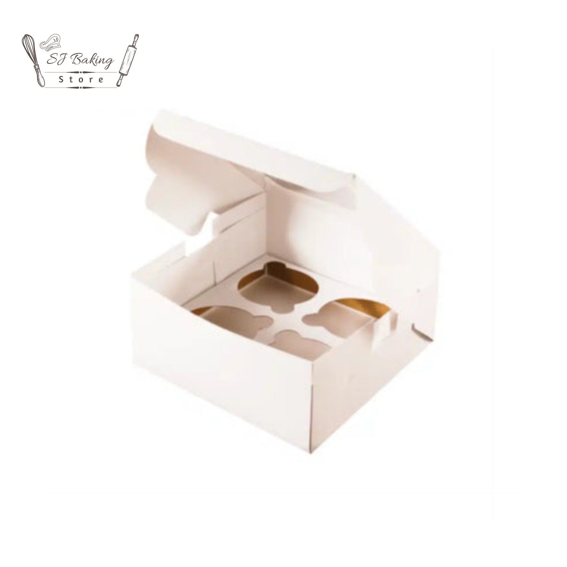 4 Cavity Cupcake Box