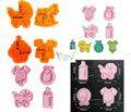 4pcs Baby Shower Plunger Cutter