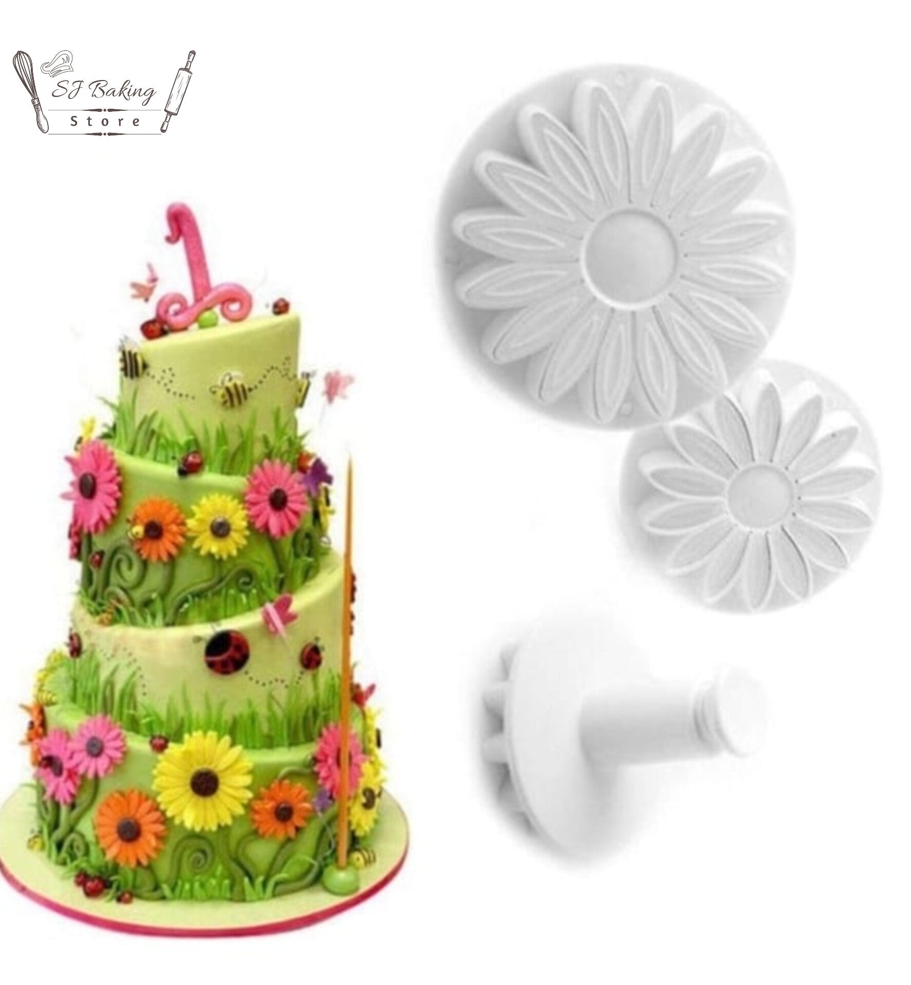 3pcs Sunflower Plunger Cutter
