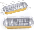 Yellow Aluminum Foil Loaf Cake Box (10pcs)