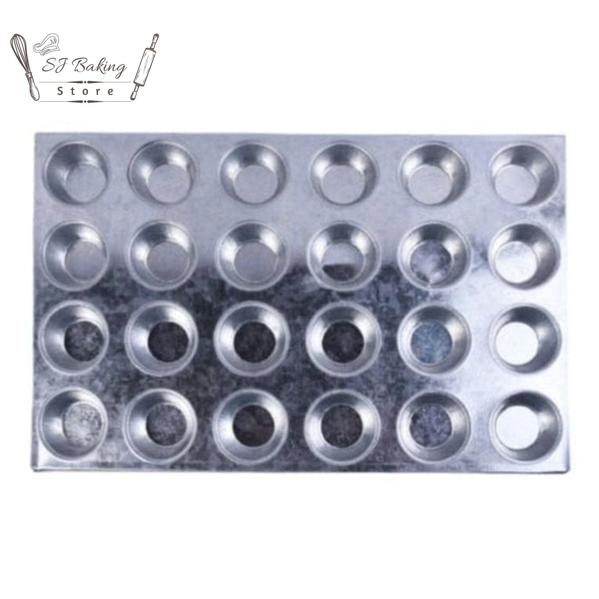 24 Cavity One Bite Cupcake Tray