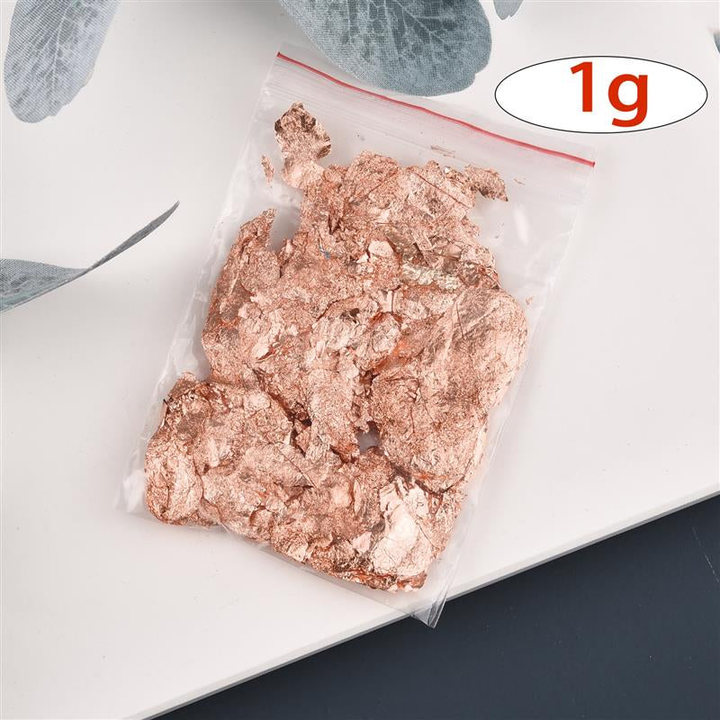 Rose Gold Foil Flakes (1 gram)