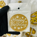 Happy Birthday Fondant Stamp (design 2)