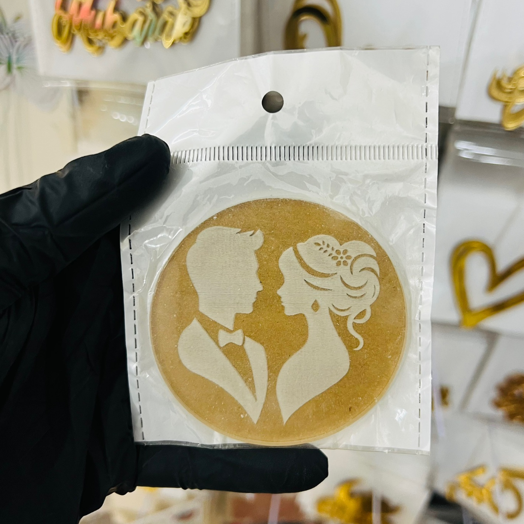 Couple Fondant Stamp (design 1)