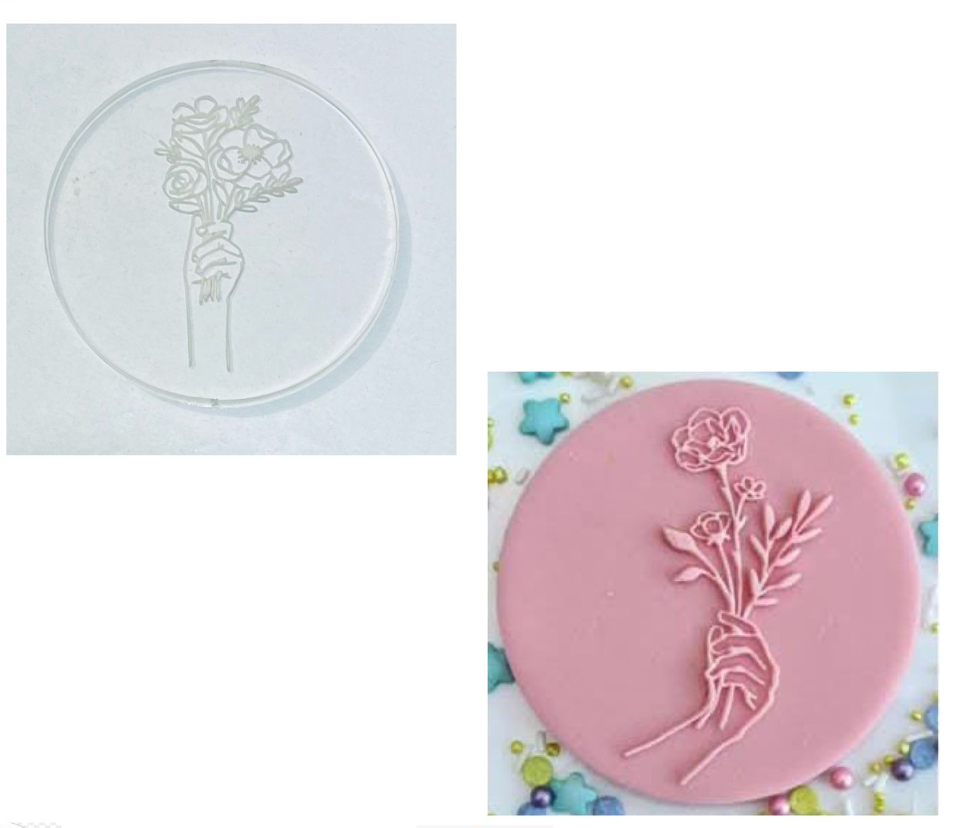 Flower Bunch Fondant Stamp