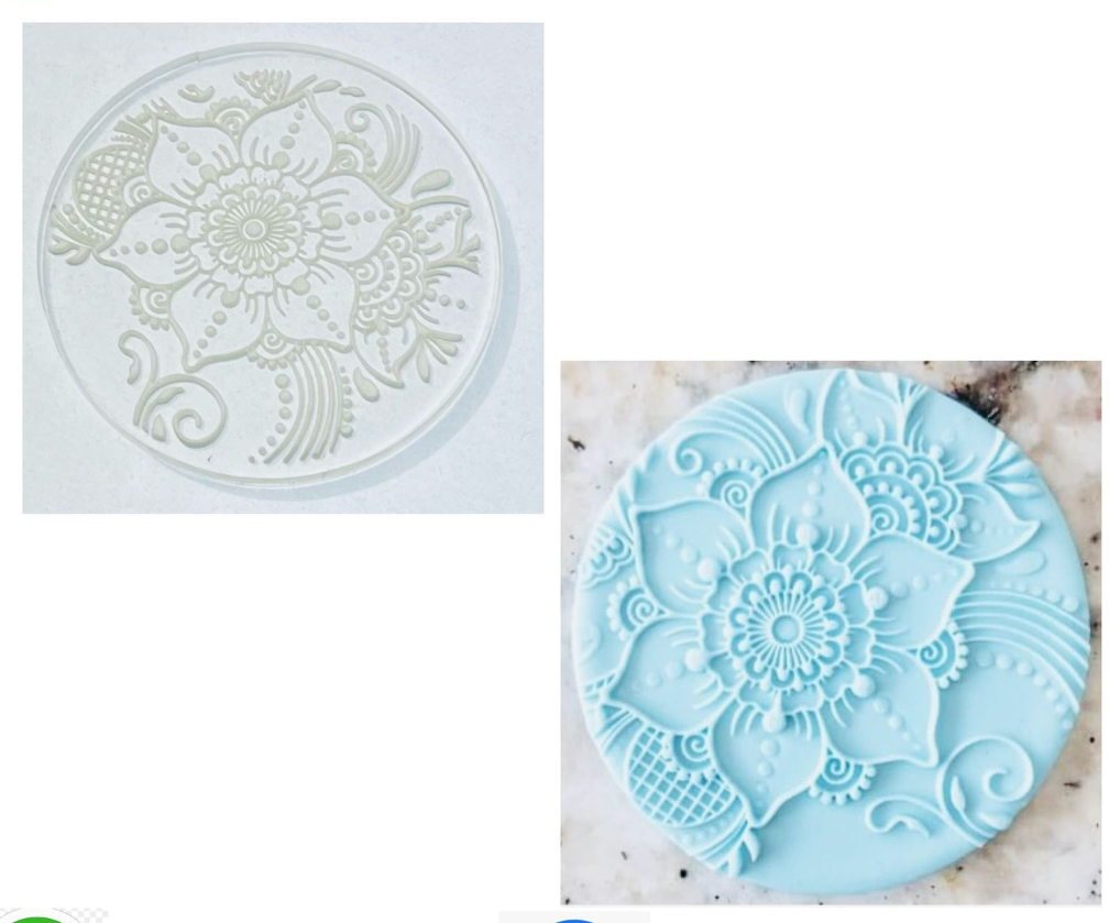 Flower Fondant Stamp (design1)