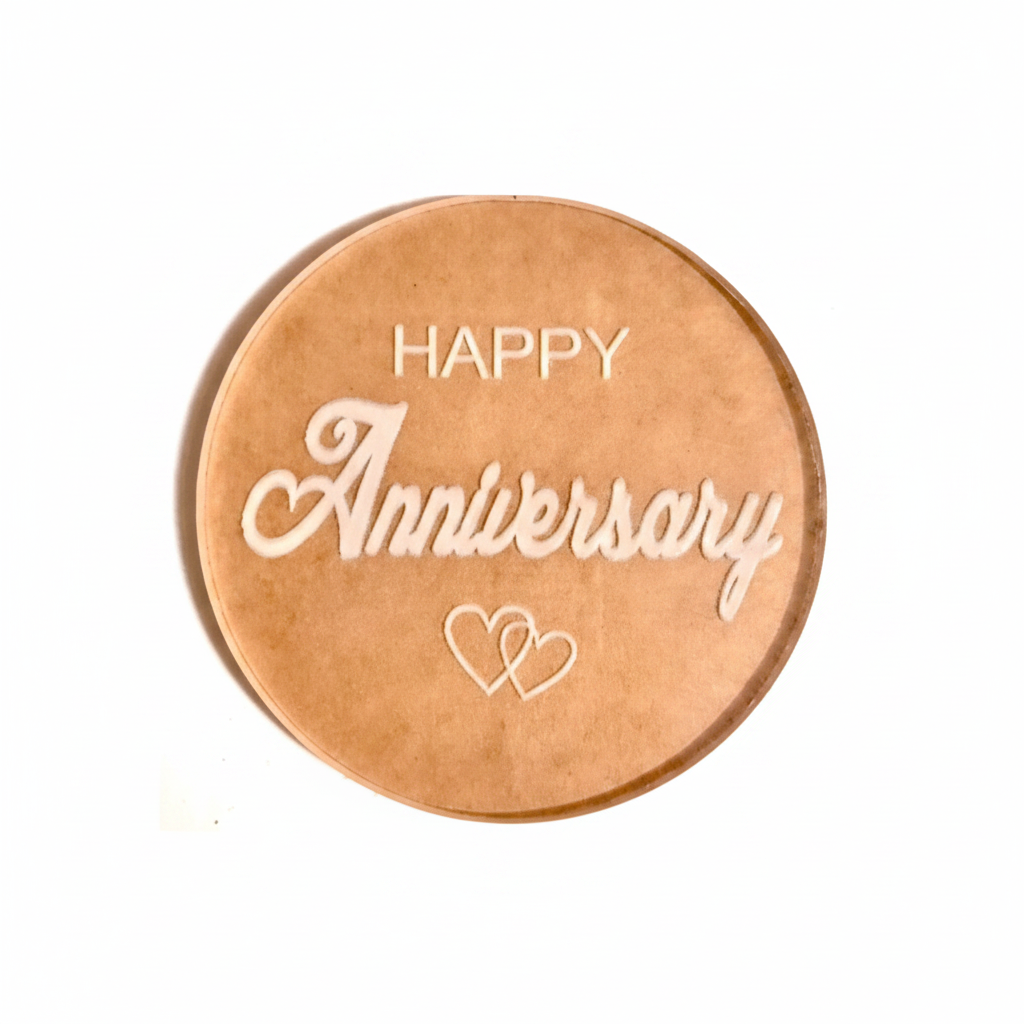 Happy Anniversary Fondant Acrylic Stamp (design 1)