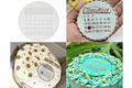 Calender Fondant Acrylic Stamp