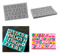 Mini Alphabet Uppercase Letter Fondant Silicone Mold