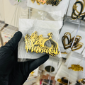 Eid Mubarak English Acrylic Tags Pack of 5