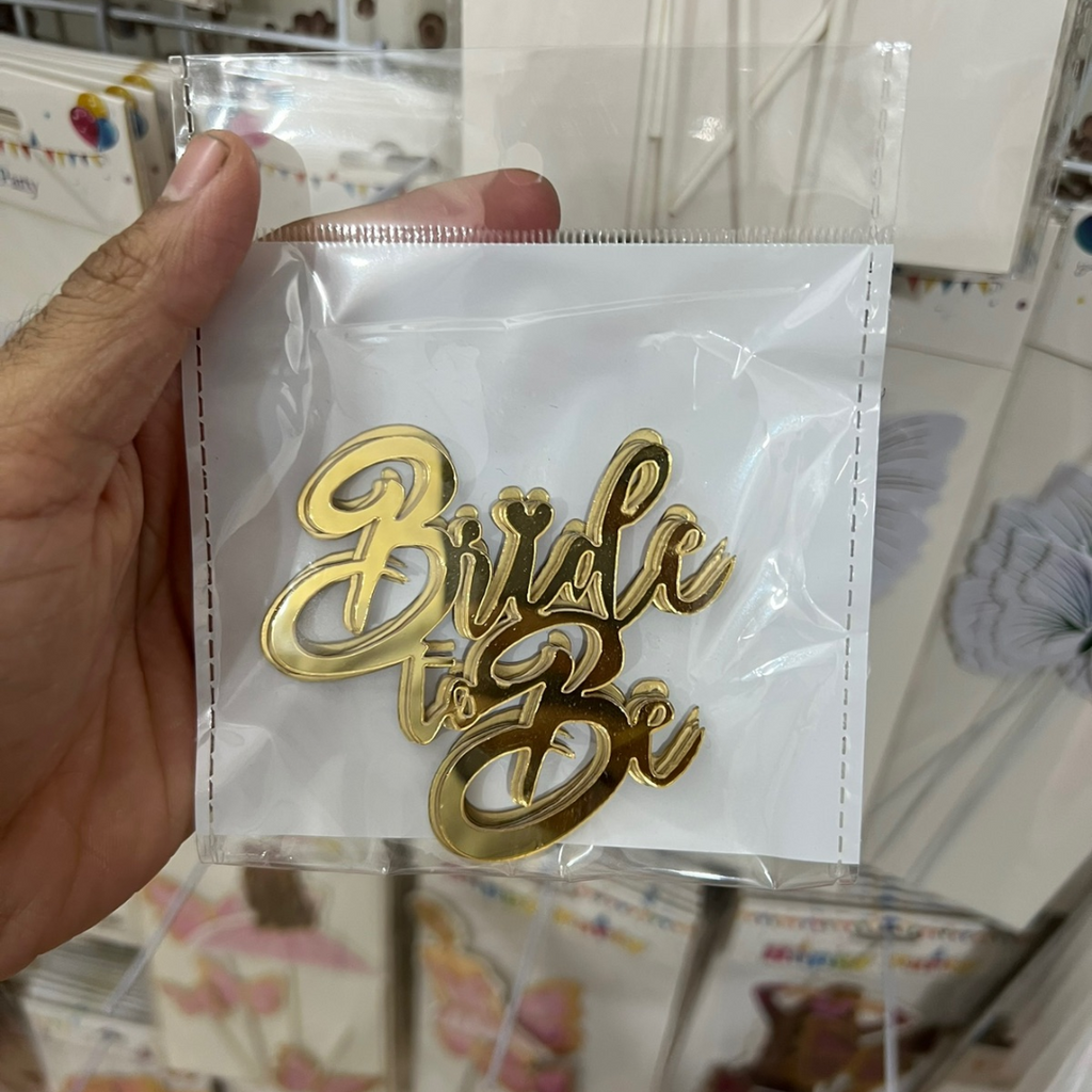 Bride To Be Acrylic Tags Pack of 5 (design 1)