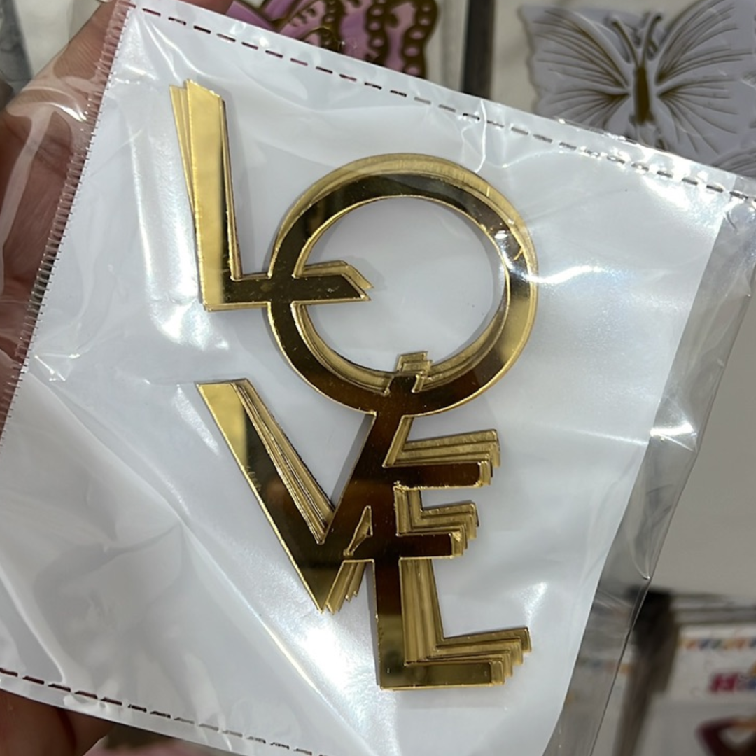 Love Acrylic Tag Pack of 5 (design 2)