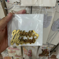 Nikkah Mubarak  English Acrylic Tag Pack of 5