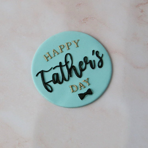 Father's Day Fondant Stamp ( Design 6)