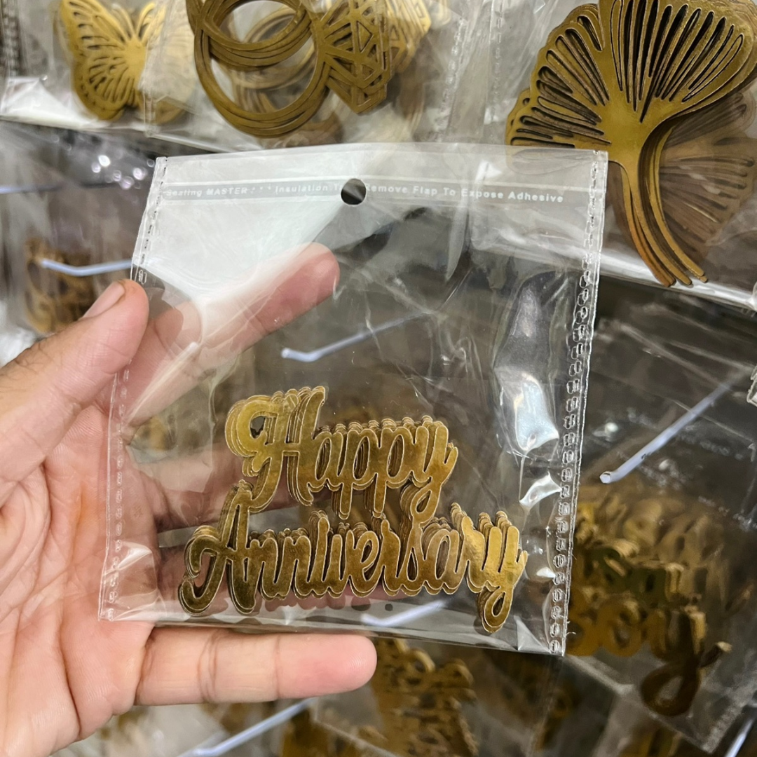 Happy Anniversary Paper Cutout Tags (Pack of 10Pcs)