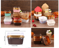 Sqaure Brownie & Deserts Fancy Boxes (Pack of 10Pcs Random Color)