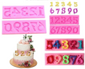 3D Number 0-9 Silicone Fondant Mold