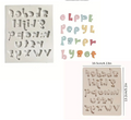 Small Alphabet Silicone Fondant Mold